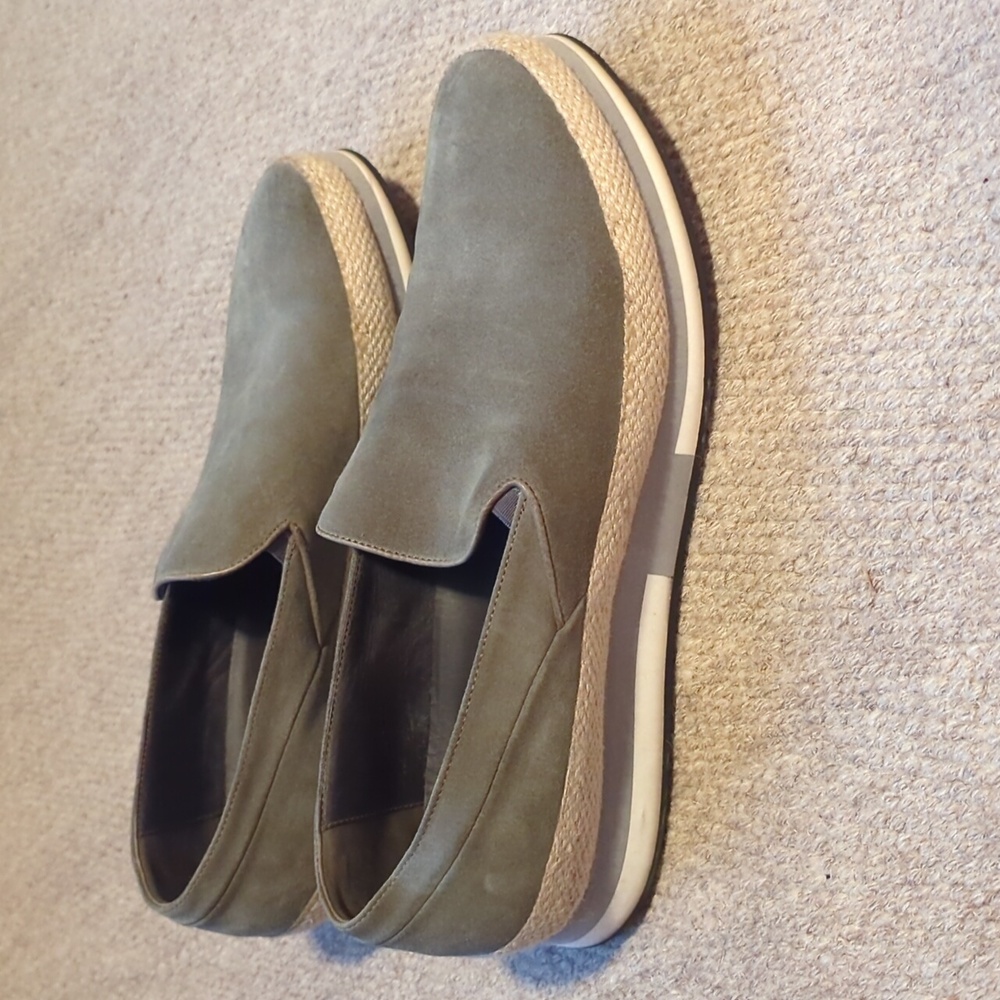 Mens Alberto Guardiani green suede size EU 44 or US mens 10.5 like new condition